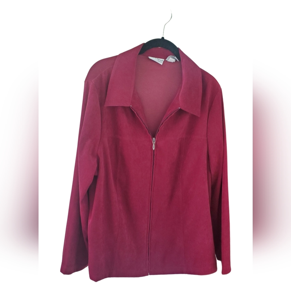 Croft and Barrow lightweight zip jacket. Womens size 1X